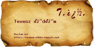 Tevesz Ádám névjegykártya